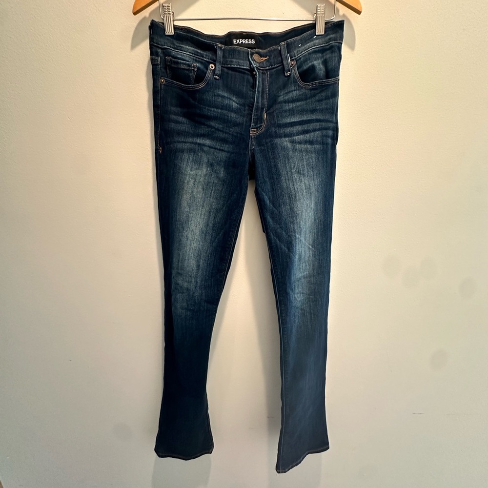 Express Women's Dark Blue Boot Cut Jeans